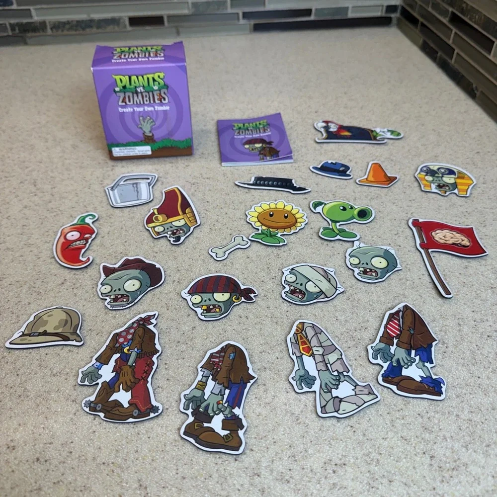 Plants vs Zombies Create Your Own Zombie Magnetic Kit Running Press Complete